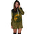 Viking Hoodie Dress, Ethnic Odin Raven Gold RLT12 - Wonder Print Shop