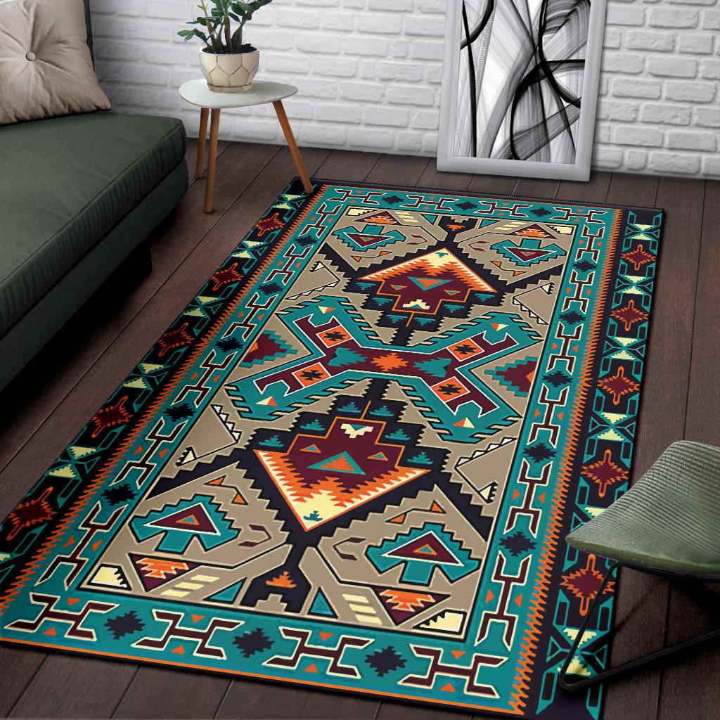 Native American Cuture Design Area Rug LT10 - Wonder Print Shop