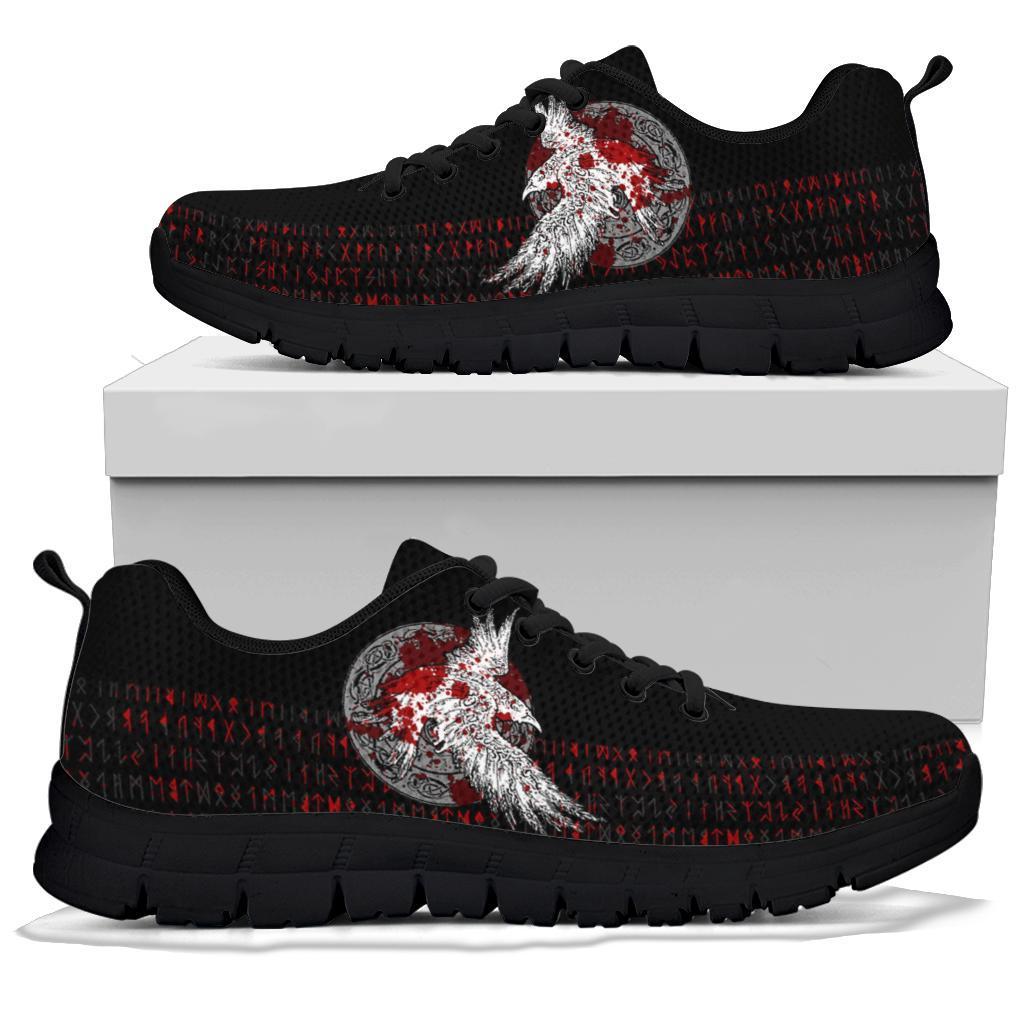 Viking Sneakers - Mystical Raven Tattoo Blood RLT12 - Wonder Print Shop