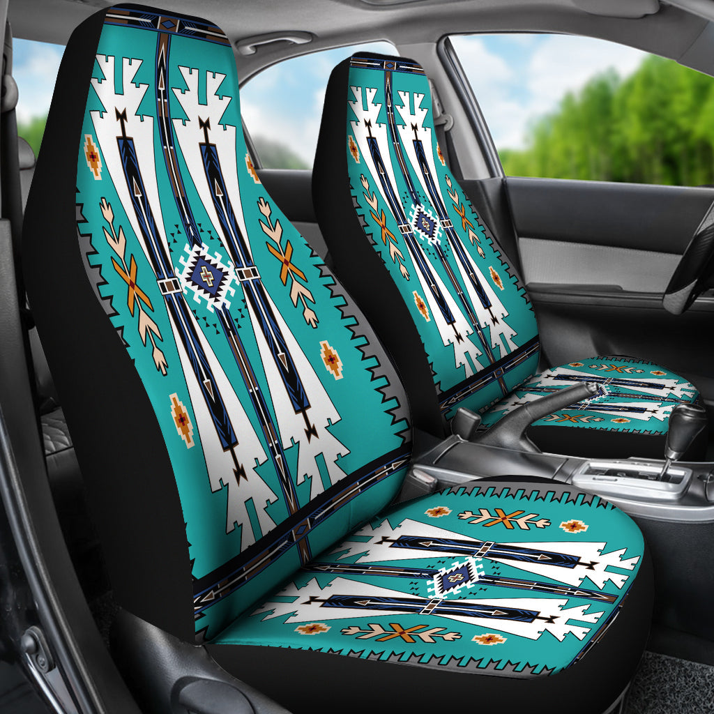 Blue Tribe Pattern Car Seat Cover LT10 - Wonder Print Shop