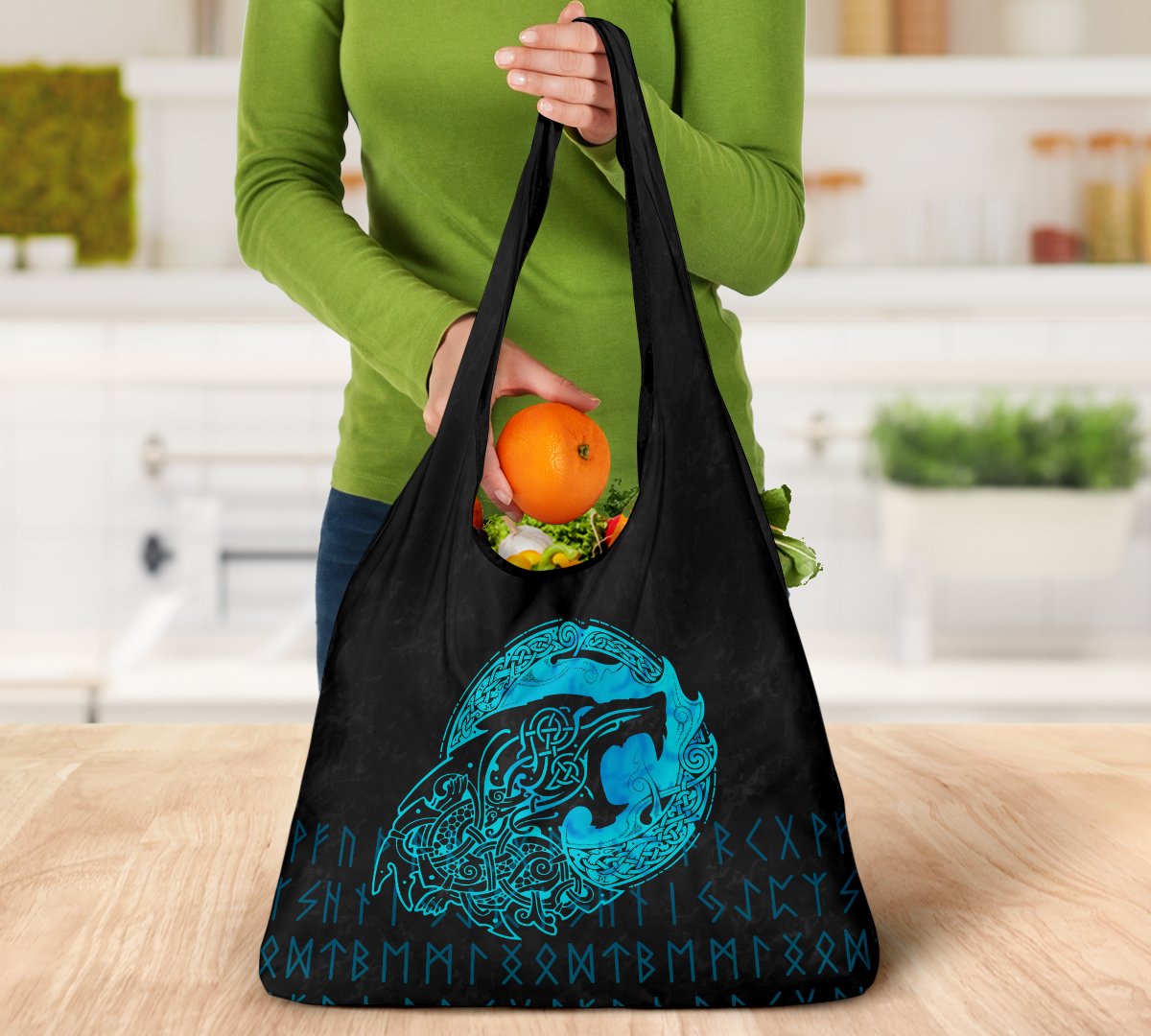 viking-grocery-bag-3-pack-fenrir-wolf-cyan