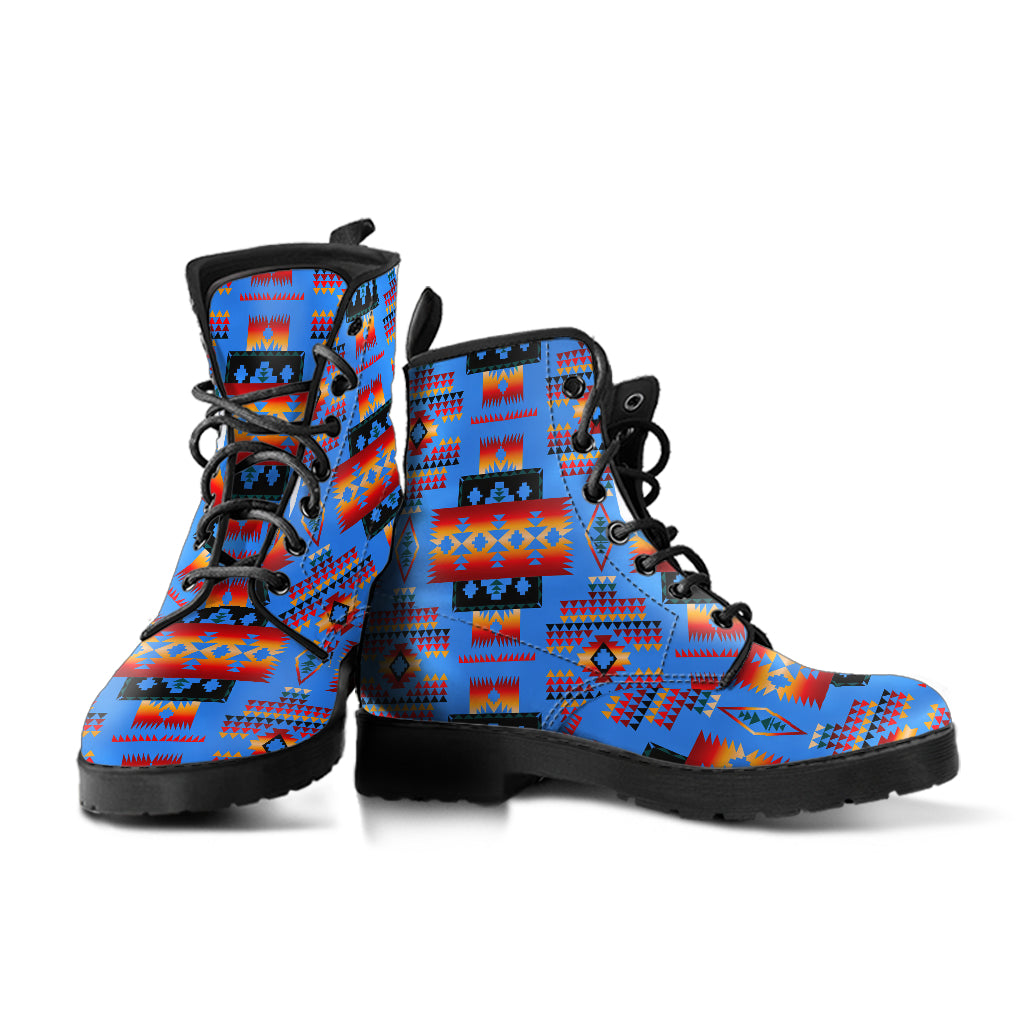 dark-blue-native-tribes-pattern-native-american-leather-boots