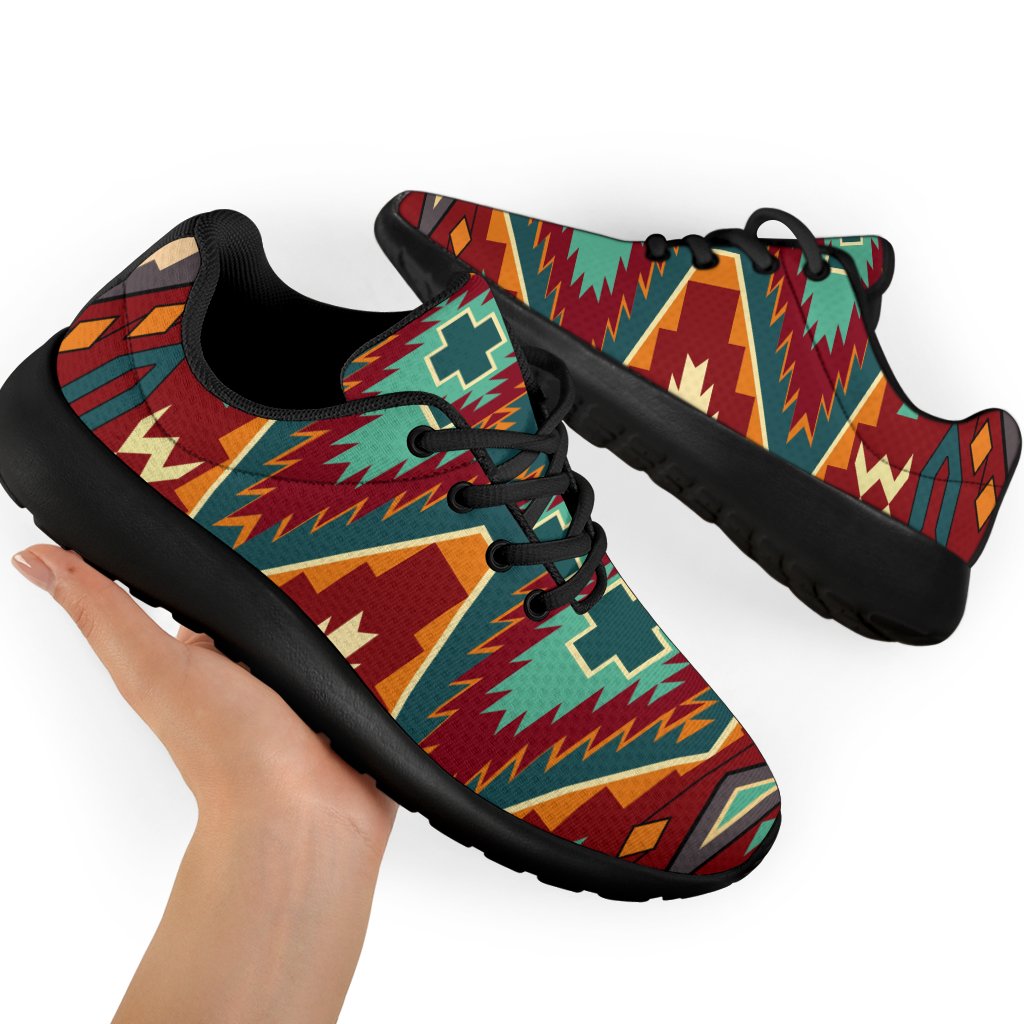 native-american-red-pattern-sport-sneakers