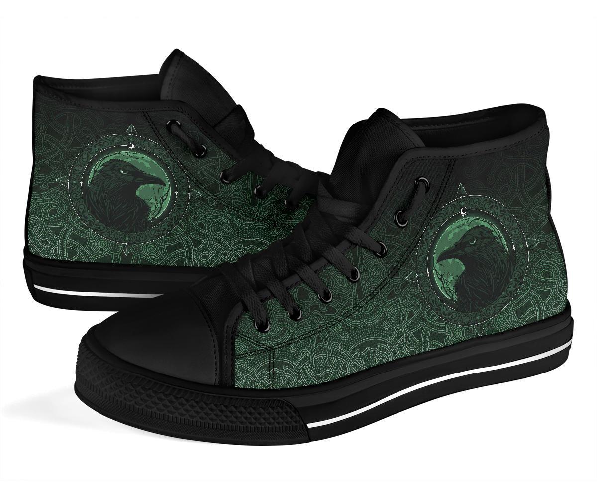 viking-high-top-shoes-ethnic-odin-raven-green