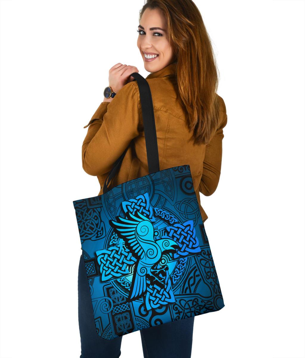 viking-tote-bag-raven-odin-celtic-cyan