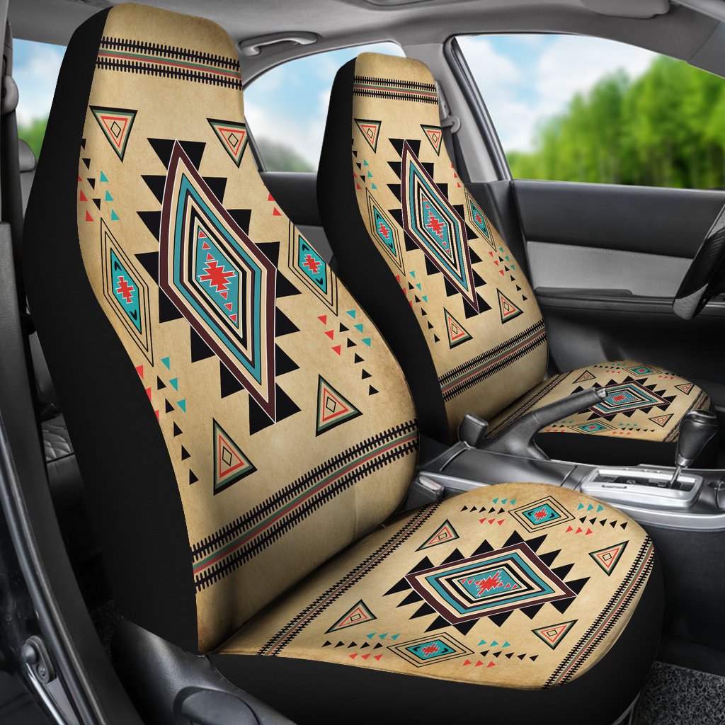 Geometric United Tribal Of Native American Design Car Seat Covers LT10 - Wonder Print Shop