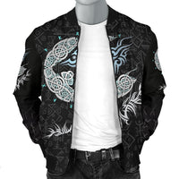 Viking Fenrir Wolf Men's Bomber Jacket RLT12 - Wonder Print Shop
