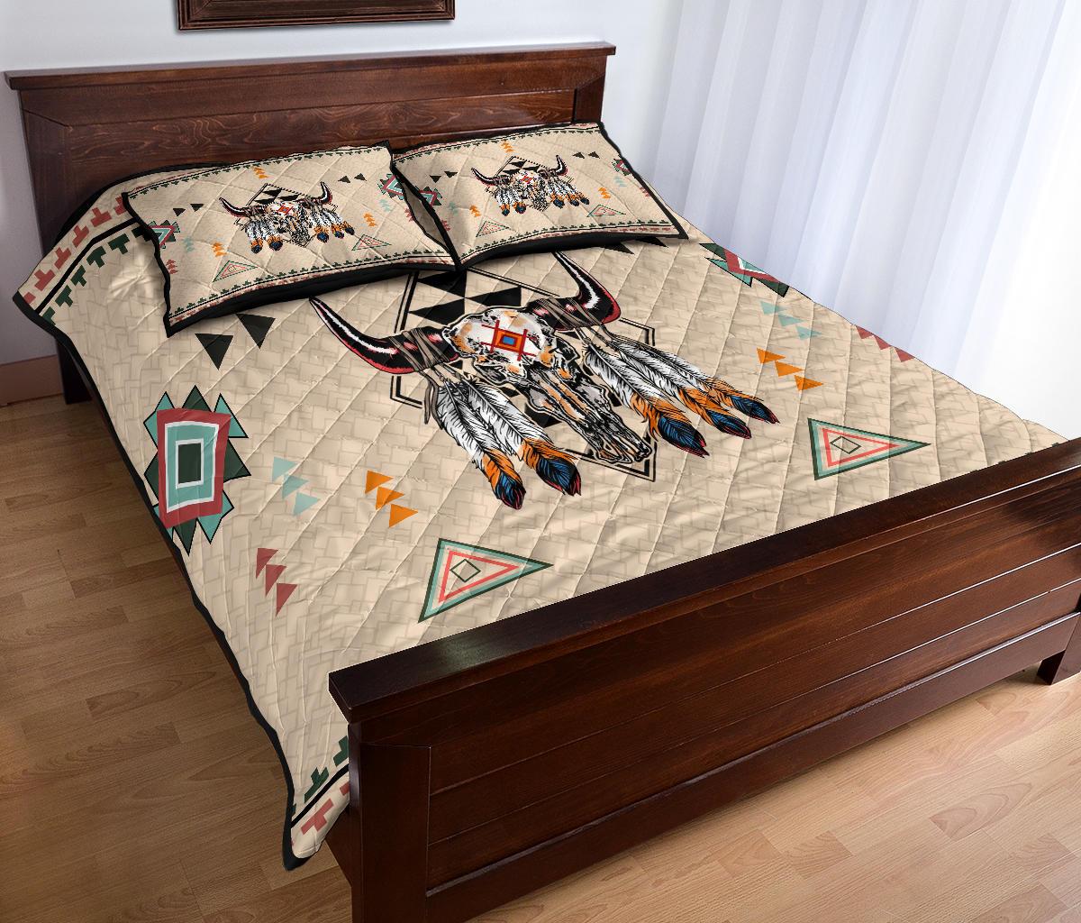 Native American Pride Bison Quilt Bed Set LT10 - Wonder Print Shop