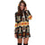 Black Tribe Design Native American Hoodie Dress LT10 - Wonder Print Shop