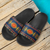 blue-ethnic-pattern-native-american-slide-sandals