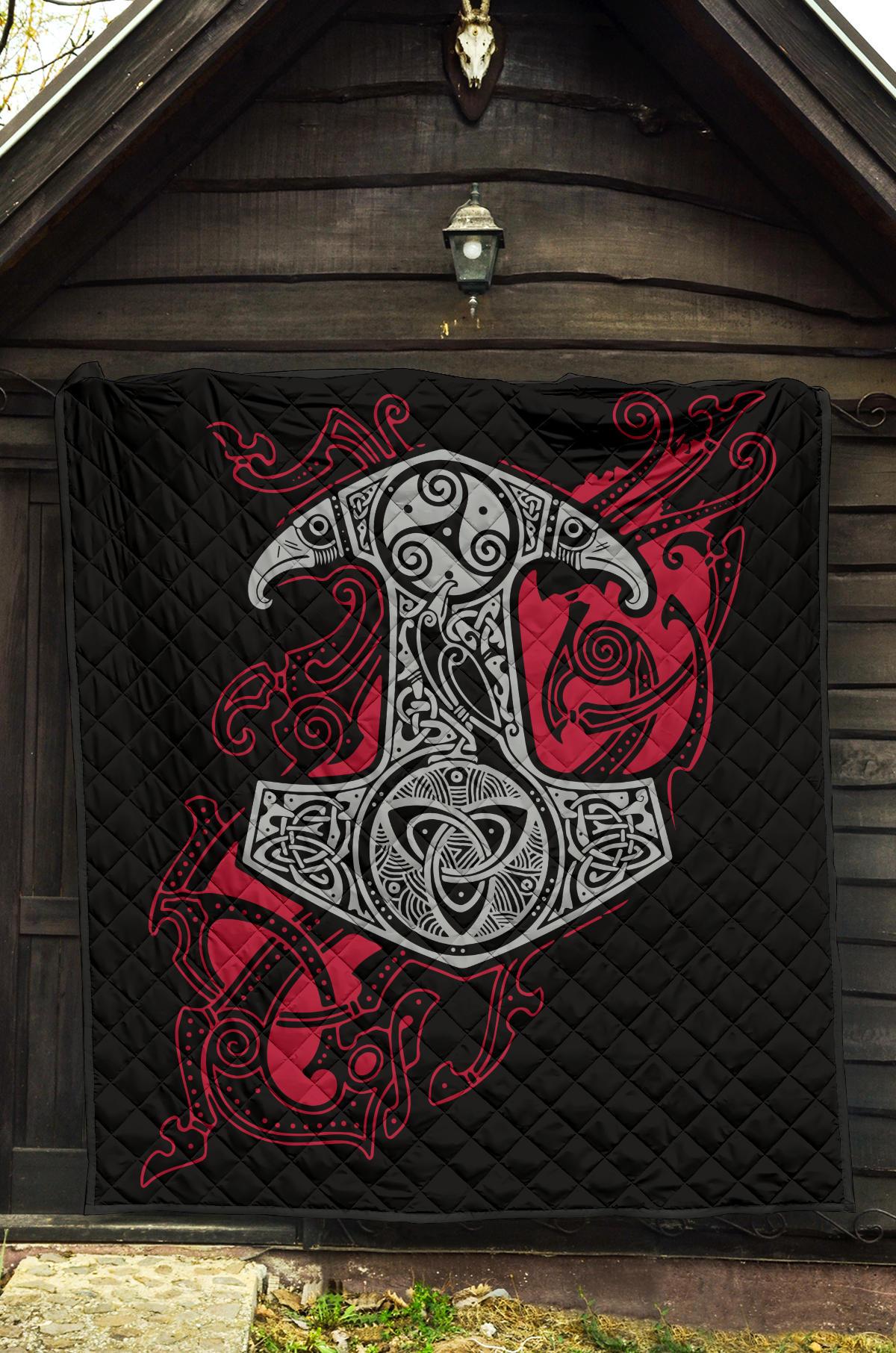 Viking Hammer Mjollnir Premium Quilt RLT12 - Wonder Print Shop
