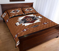 Brown Pattern Native American Quilt Bed Set LT10 - Wonder Print Shop