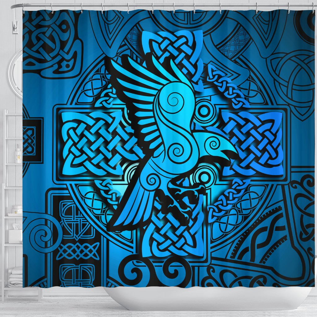 viking-shower-curtain-raven-odin-celtic-cyan