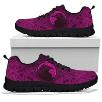 Viking Sneakers, Ethnic Odin Raven Pink RLT12 - Wonder Print Shop