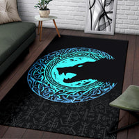 Viking Area Rug Fenrir Norse Wolf RLT12 - Wonder Print Shop