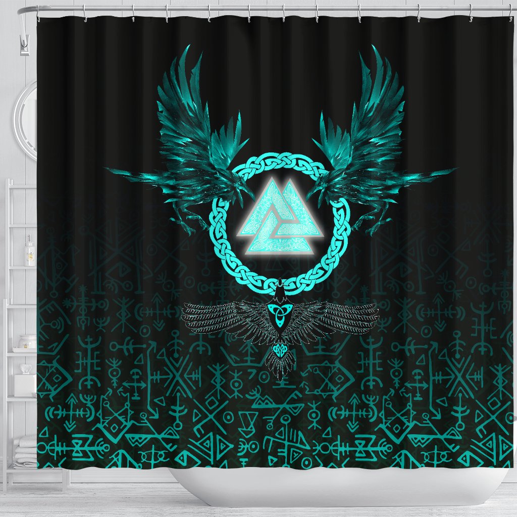 viking-shower-curtain-three-raven-and-valknut-cyan