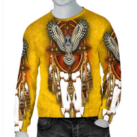 Owl Dreamcatcher Yello Native American 3D Sweatshirt LT10 - Wonder Print Shop