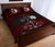 Viking Quilt Bed Set Raven Of Odin and Symbol Viking On Blood Background RLT12 - Wonder Print Shop