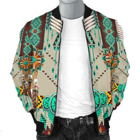 Green Pattern Breastplate Men's Bomber Jacket LT10 - Wonder Print Shop