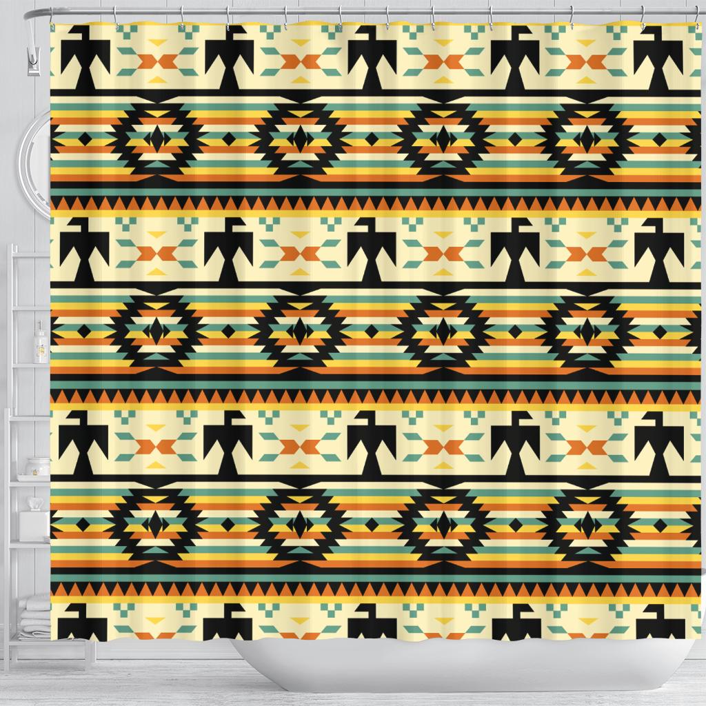 thunderbirds-yellow-native-american-shower-curtain
