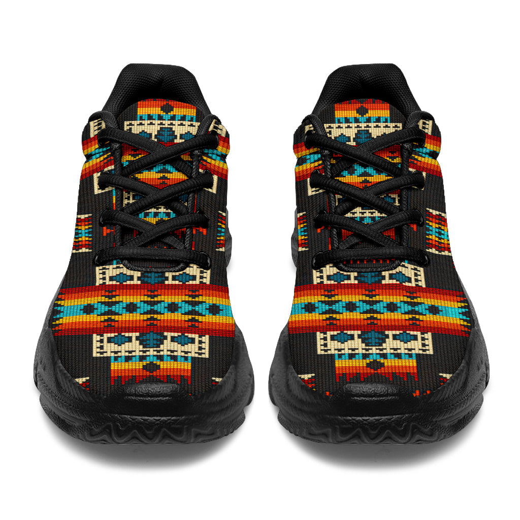 black-pattern-native-american-chunky-sneakers