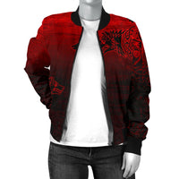 Viking Women's Bomber Jacket, Skoll and Hati RLT12 - Wonder Print Shop