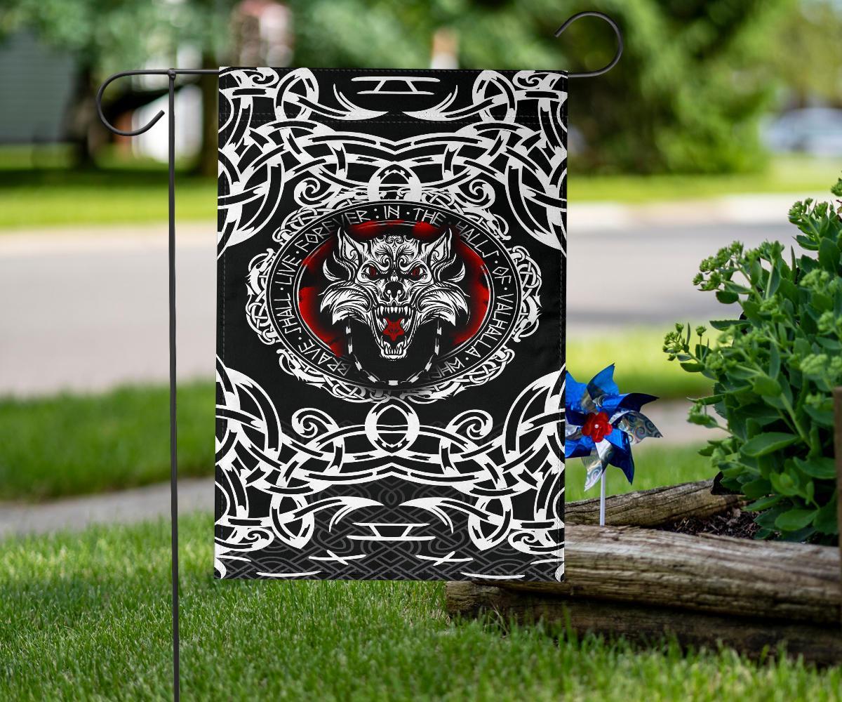 Viking Flag, Fenrir Wolf RLT12 - Wonder Print Shop