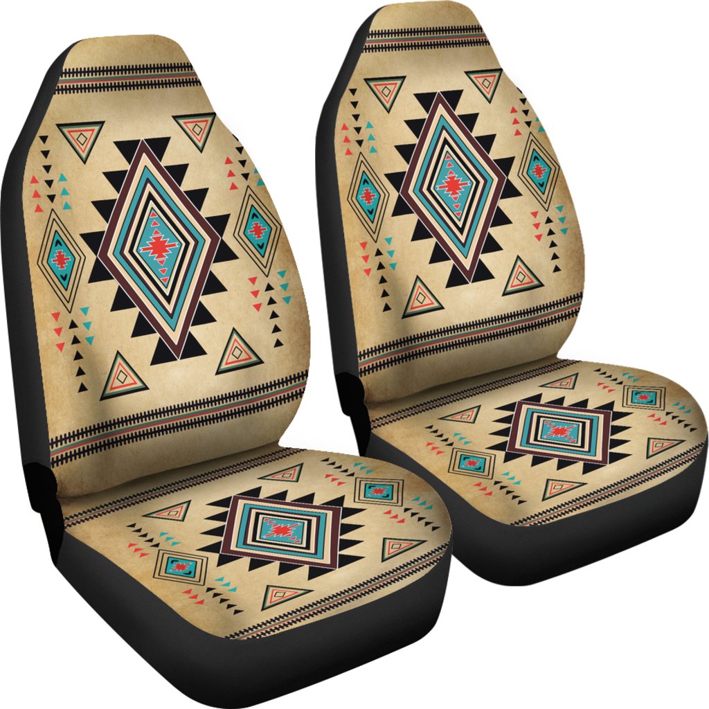 Geometric United Tribal Of Native American Design Car Seat Covers LT10 - Wonder Print Shop