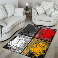 Medicine Wheels Flag Native American Area Rug LT10 - Wonder Print Shop