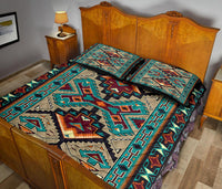 Blue Tribe Design Native American Quilt Bed Set LT10 - Wonder Print Shop