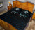 Viking Quilt Bed Set, Fenrir Raven and Vegvisir Tattoo Cyan RLT12 - Wonder Print Shop