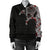 Viking Raven Tatoo Blood Women's Bomber Jacket A15 RLT12 - Wonder Print Shop