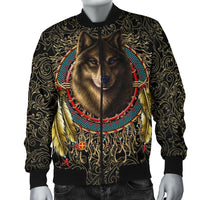 Wolf Warrior Dreamcatcher Exclusive Background Native American Design 3D Bomber Jackets LT10 - Wonder Print Shop
