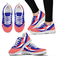 Croatia Sneakers - Croatia Coat Of Arms and  Flag Color - Wonder Print Shop