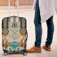Turquoise Blue Pattern Breastplate Native American Luggage Covers LT10 - Wonder Print Shop