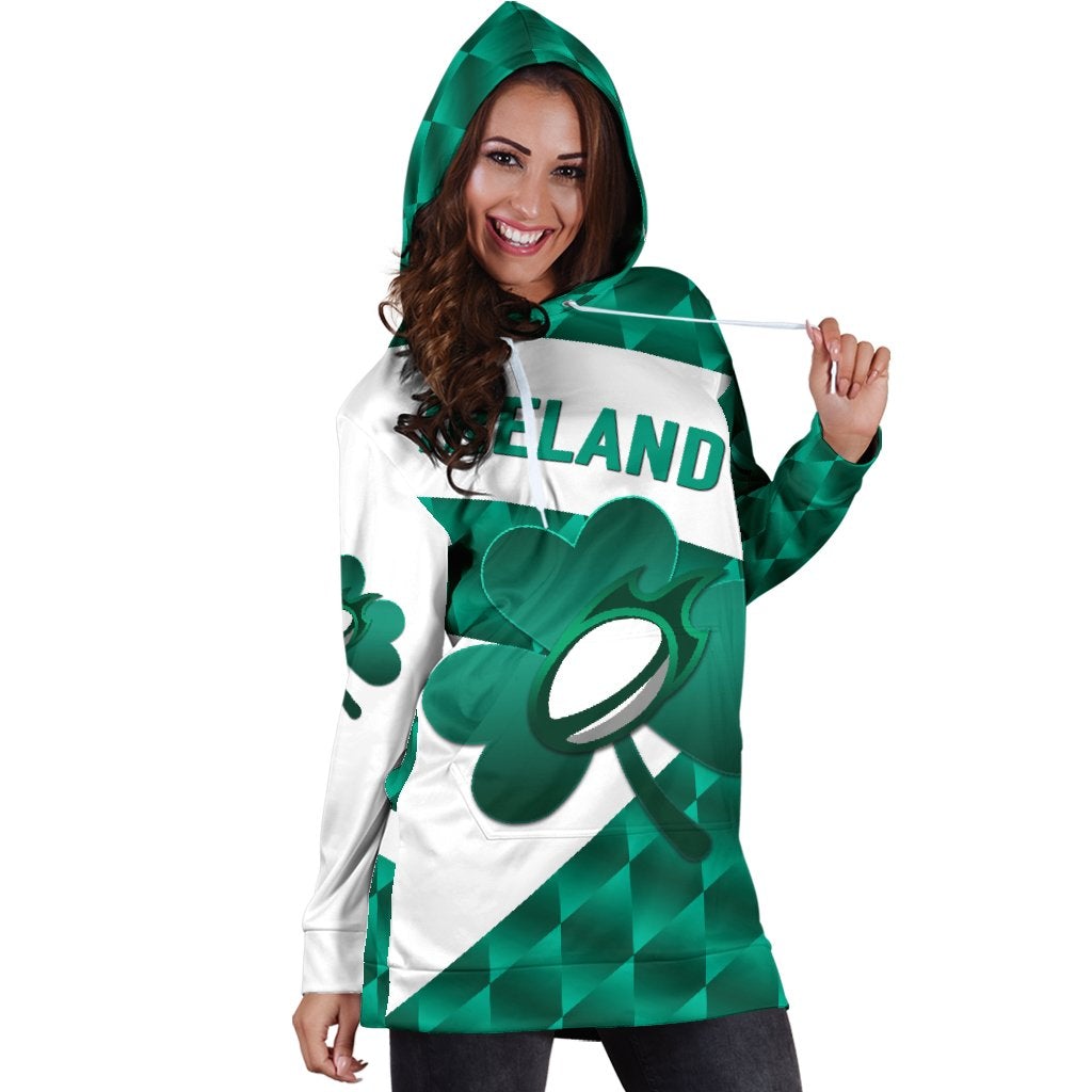 Ireland Rugby Hoodie Dress Sporty Style - Wonder Print Shop