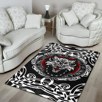Viking Area Rug, Fenrir Wolf RLT12 - Wonder Print Shop