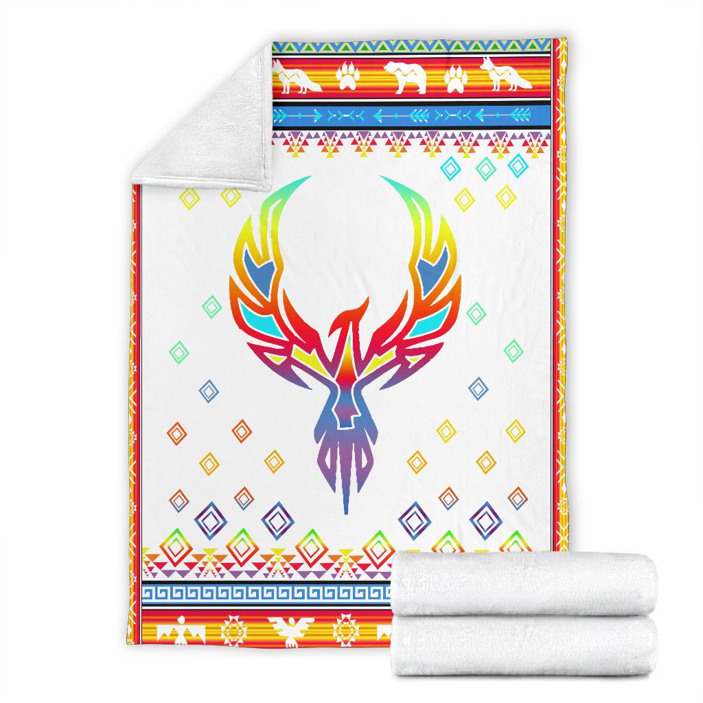 phoenix-rising-native-american-design-premium-blanket-v2