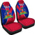 Coat Of Arms Haiti Car Seat Covers Circle Stripes - Wonder Print Shop
