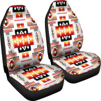White Tribes Pattern Native American Car Seat Covers LT10 - Wonder Print Shop