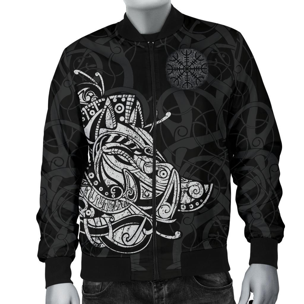 Viking Boar Men's Bomber Jacket RLT12 - Wonder Print Shop