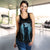 Viking Women's Racerback Tank, Fenrir Viking Wolf and Moon RLT12 - Wonder Print Shop