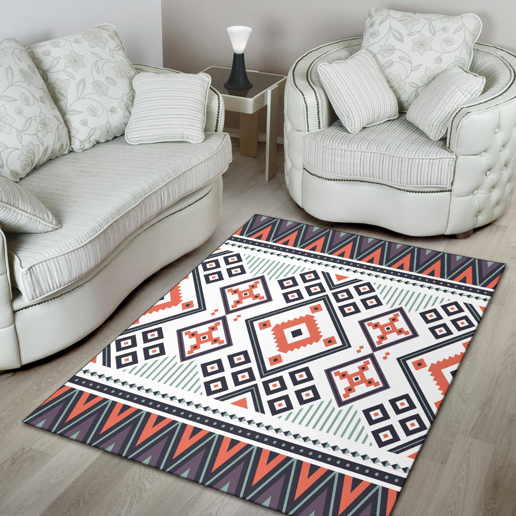 Purple Tribal Design Area Rug LT10 - Wonder Print Shop