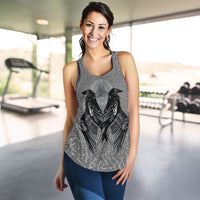 Viking Women's Racerback Tank Raven Valknut RLT12 - Wonder Print Shop