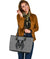 Viking Large Leather Tote Raven Valknut RLT12 - Wonder Print Shop