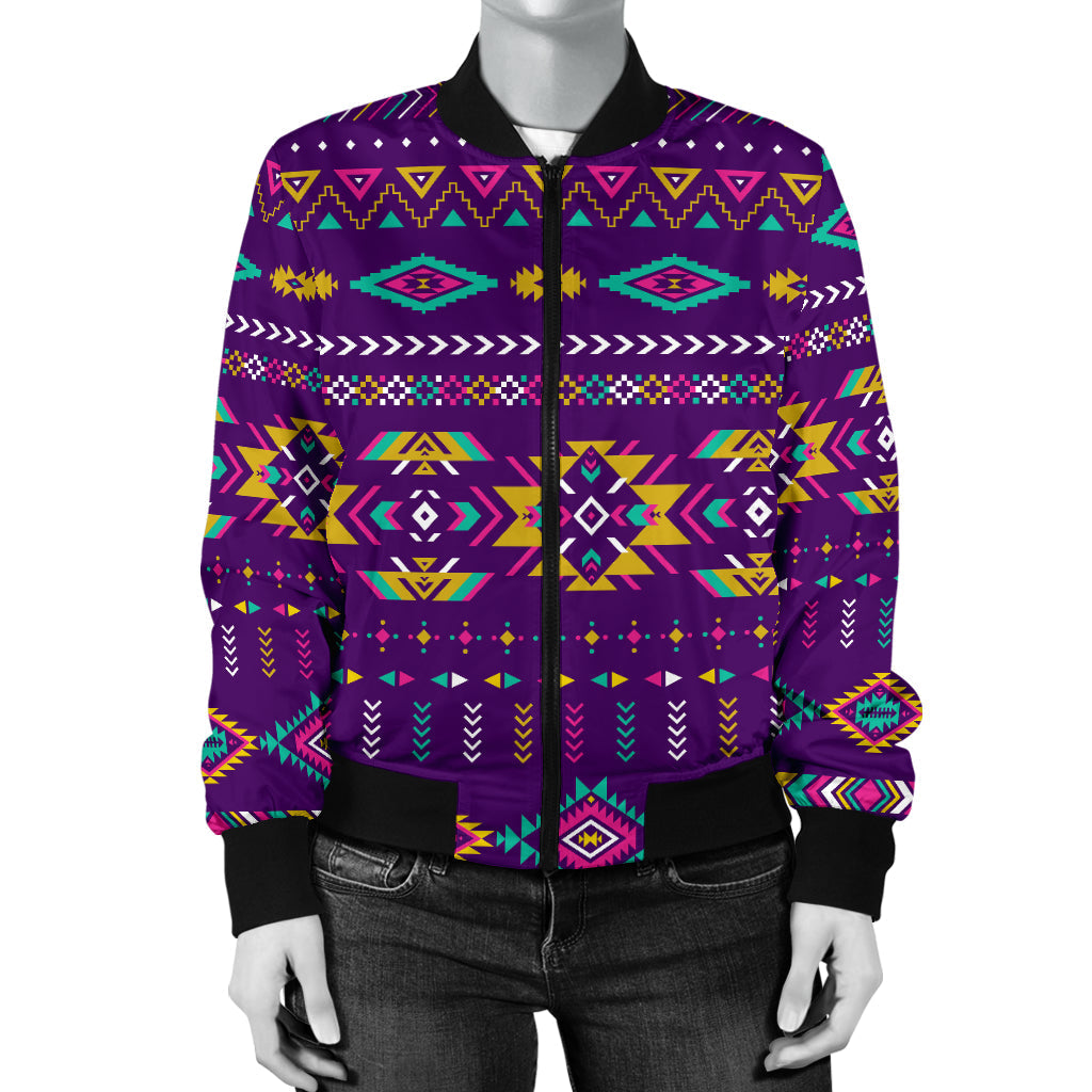 Light Purple Women's Bomber Jacket LT10 - Wonder Print Shop