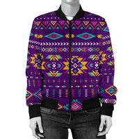 Light Purple Women's Bomber Jacket LT10 - Wonder Print Shop