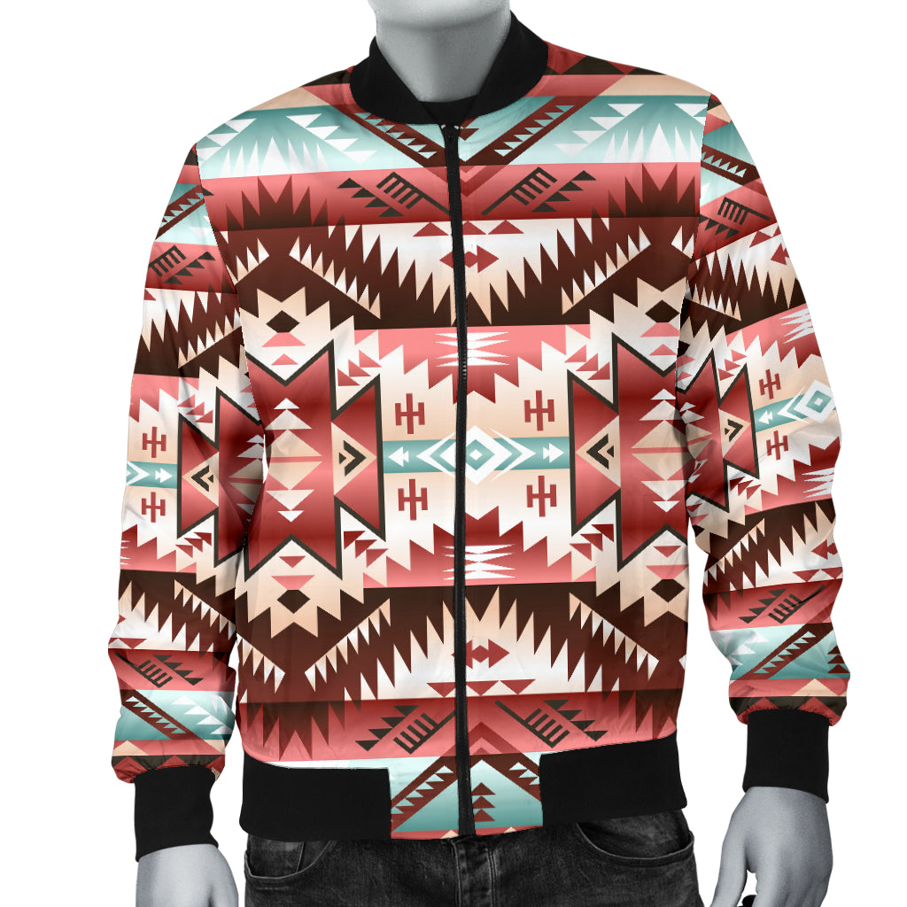 Red Vector Men's Bomber Jacket LT10 - Wonder Print Shop