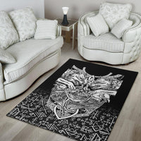 Viking Area Rug Wolf and Raven Special RLT12 - Wonder Print Shop