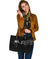 Viking Large Leather Tote Raven and Wolf Special Tattoo RLT12 - Wonder Print Shop